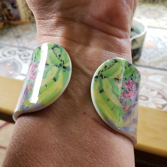 Panda Resin Cuff Bangles - Picture 2 of 4